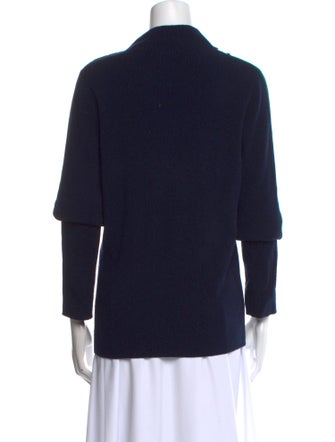 Tory Burch Merino Wool Mock Neck Sweater