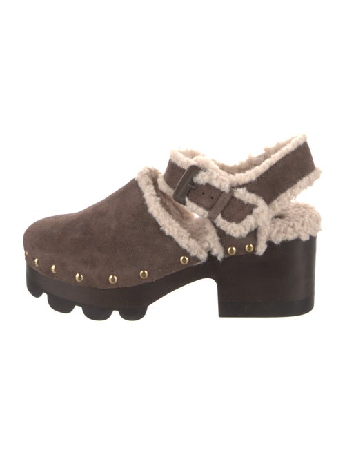 Tory Burch Suede Studded Accents Slingback Pumps