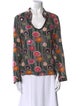 Tory Burch Printed V-Neck Blouse