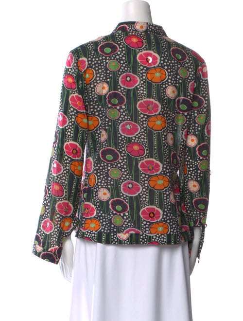 Tory Burch Printed V-Neck Blouse