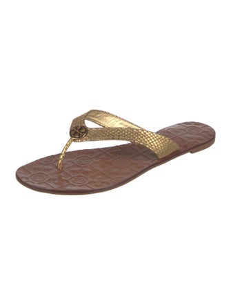 Tory Burch Leather Flip Flops