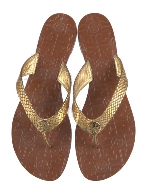 Tory Burch Leather Flip Flops