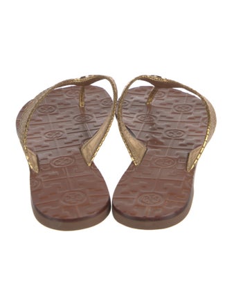 Tory Burch Leather Flip Flops