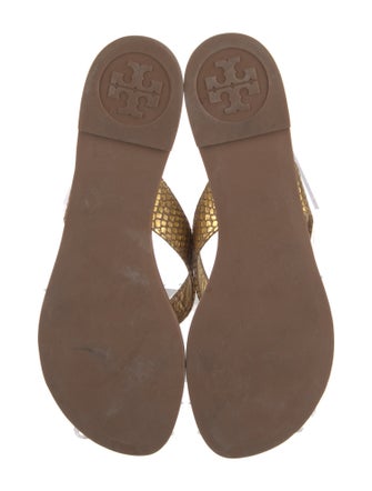 Tory Burch Leather Flip Flops