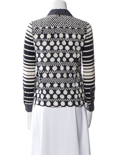 Tory Burch Silk Printed Button-Up Top