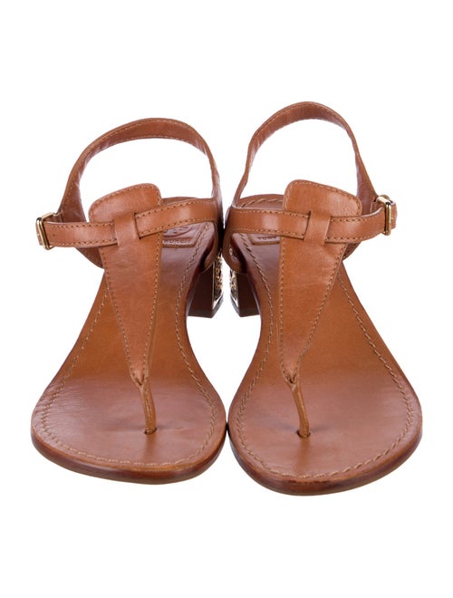 Tory Burch Leather T-Strap Sandals
