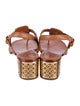 Tory Burch Leather T-Strap Sandals