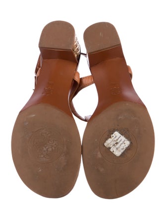 Tory Burch Leather T-Strap Sandals