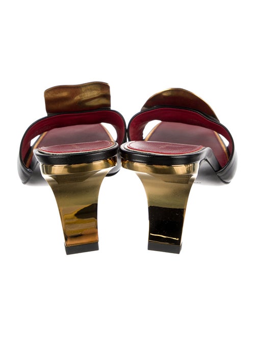 Tory Burch Leather Leather Trim Embellishment Slides