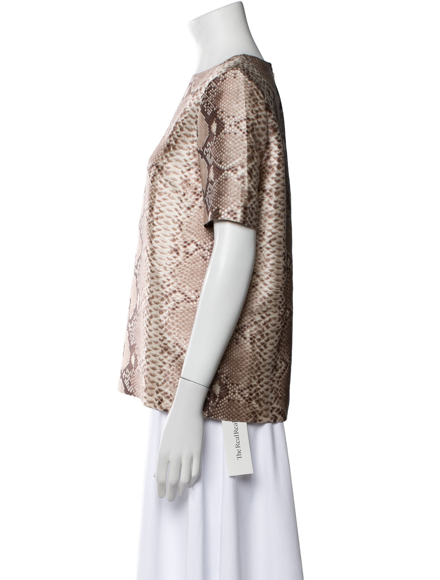 Tory Burch Silk Animal Print Blouse