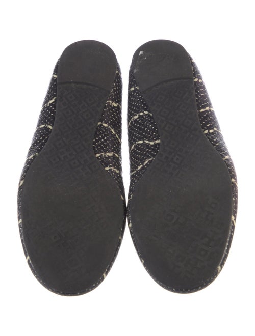 Tory Burch Embossed Leather Animal Print Ballet Flats
