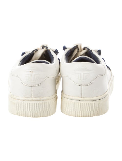 Tory Burch Leather Ruffle Embellishment Sneakers