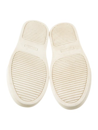 Tory Burch Leather Ruffle Embellishment Sneakers