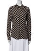 Tory Burch Silk Printed Button-Up Top