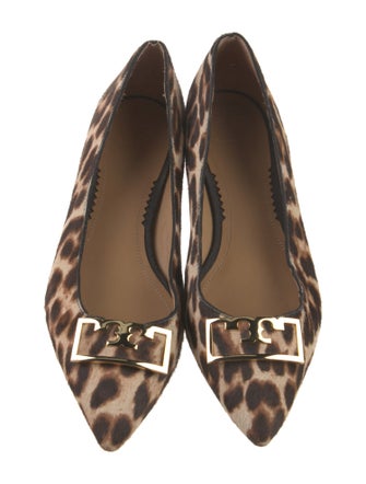 Tory Burch Ponyhair Animal Print Flats