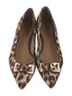 Tory Burch Ponyhair Animal Print Flats