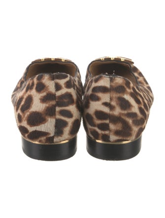 Tory Burch Ponyhair Animal Print Flats