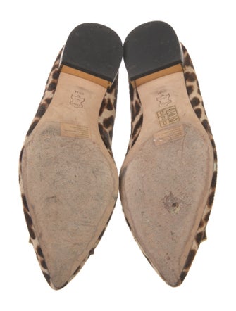 Tory Burch Ponyhair Animal Print Flats