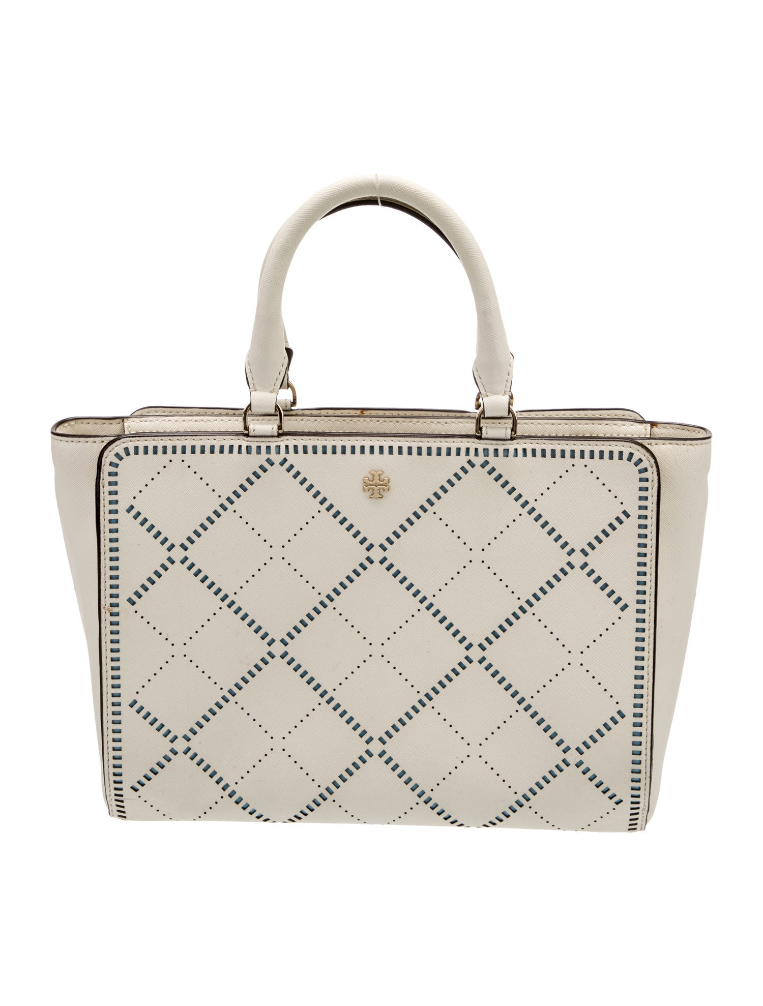 Tory Burch Saffiano Leather Top Handle Bag