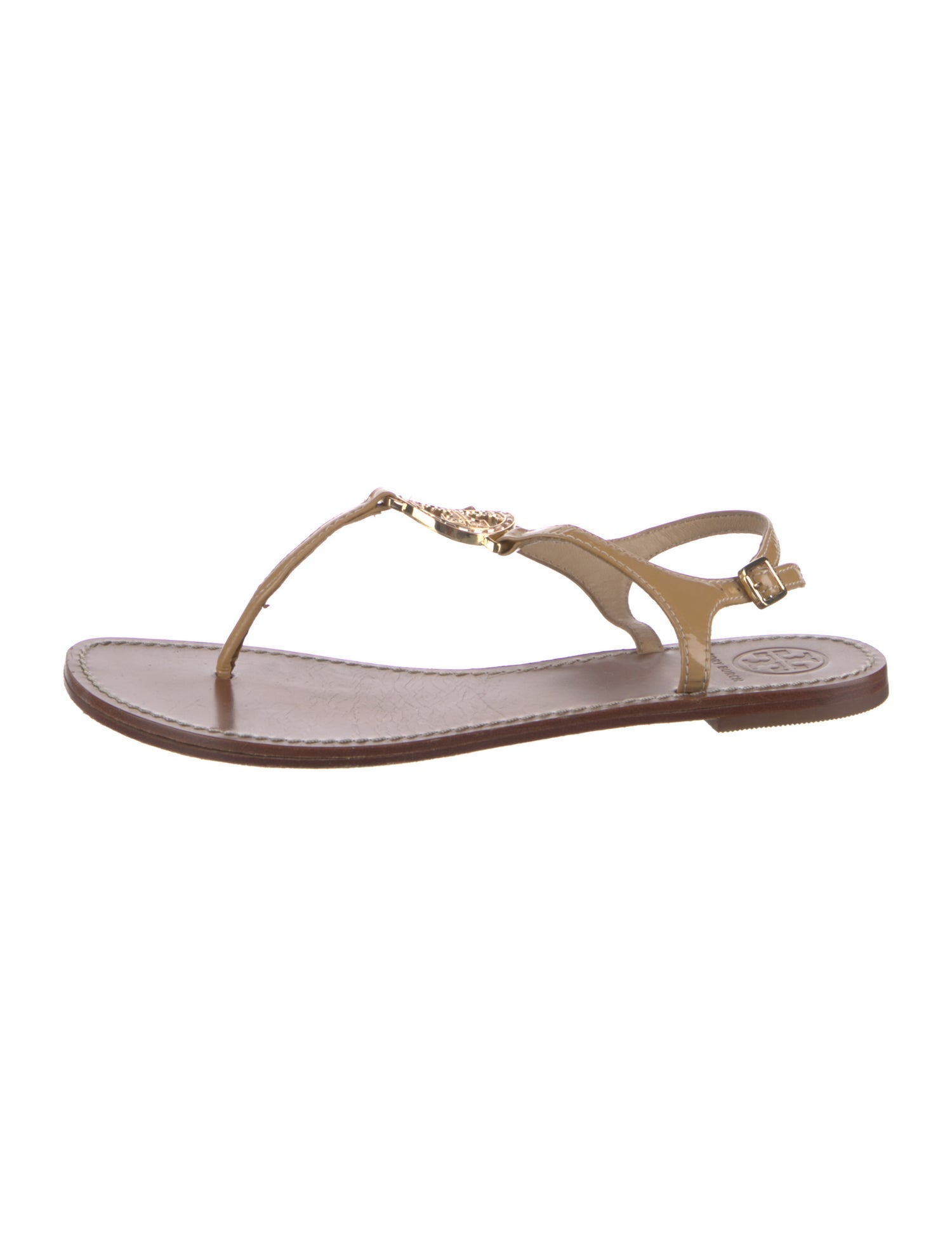 Tory Burch Leather T-Strap Sandals