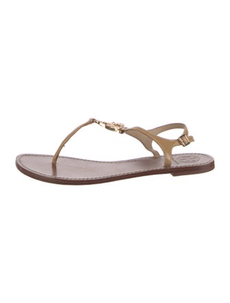 Tory Burch Leather T-Strap Sandals