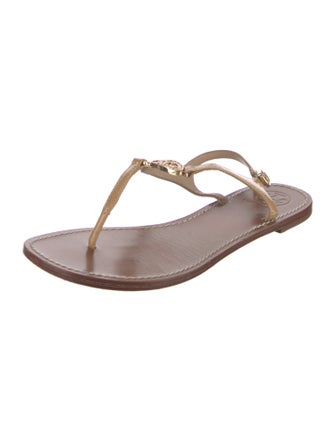 Tory Burch Leather T-Strap Sandals