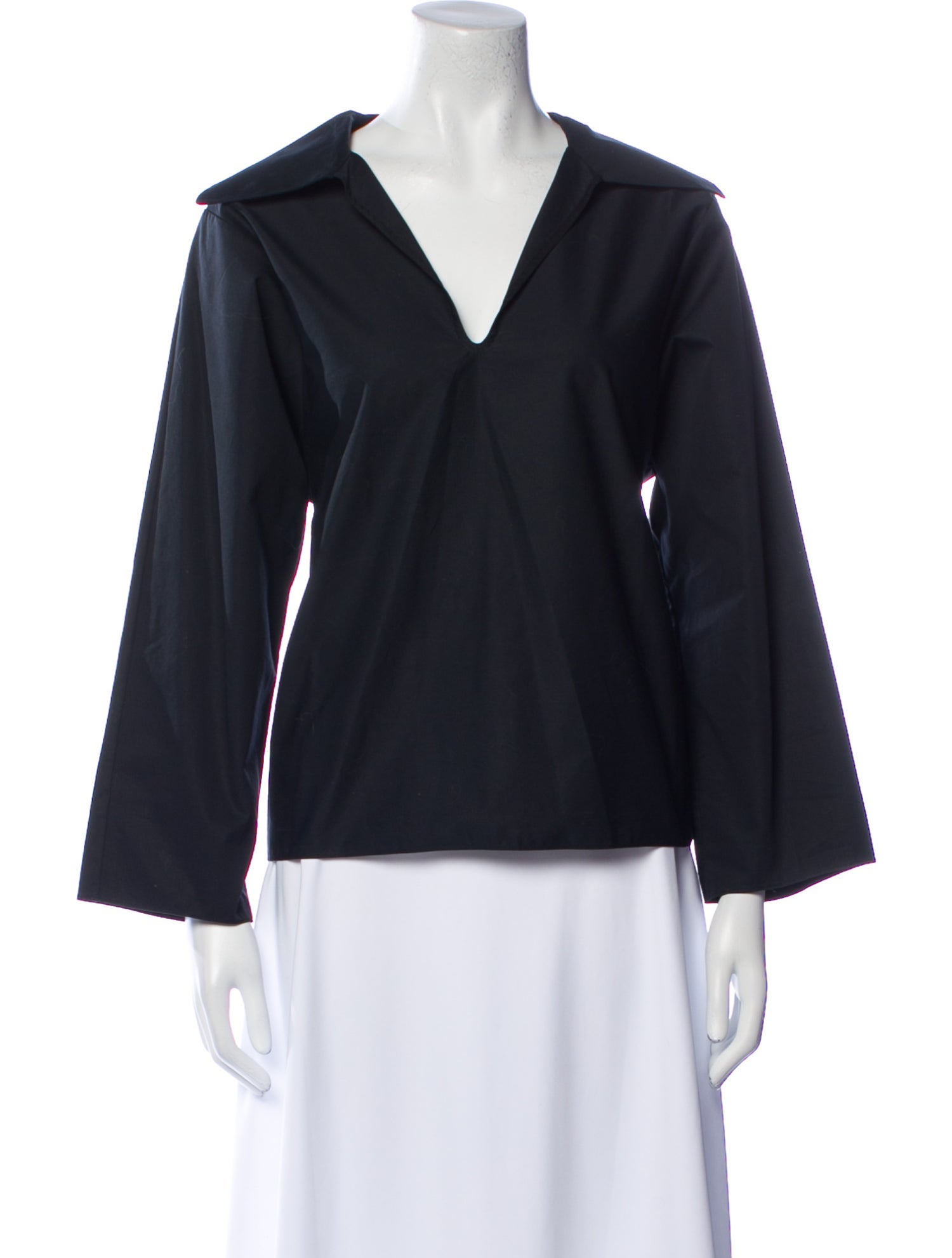 Tory Burch V-Neck Three-Quarter Sleeve Blouse