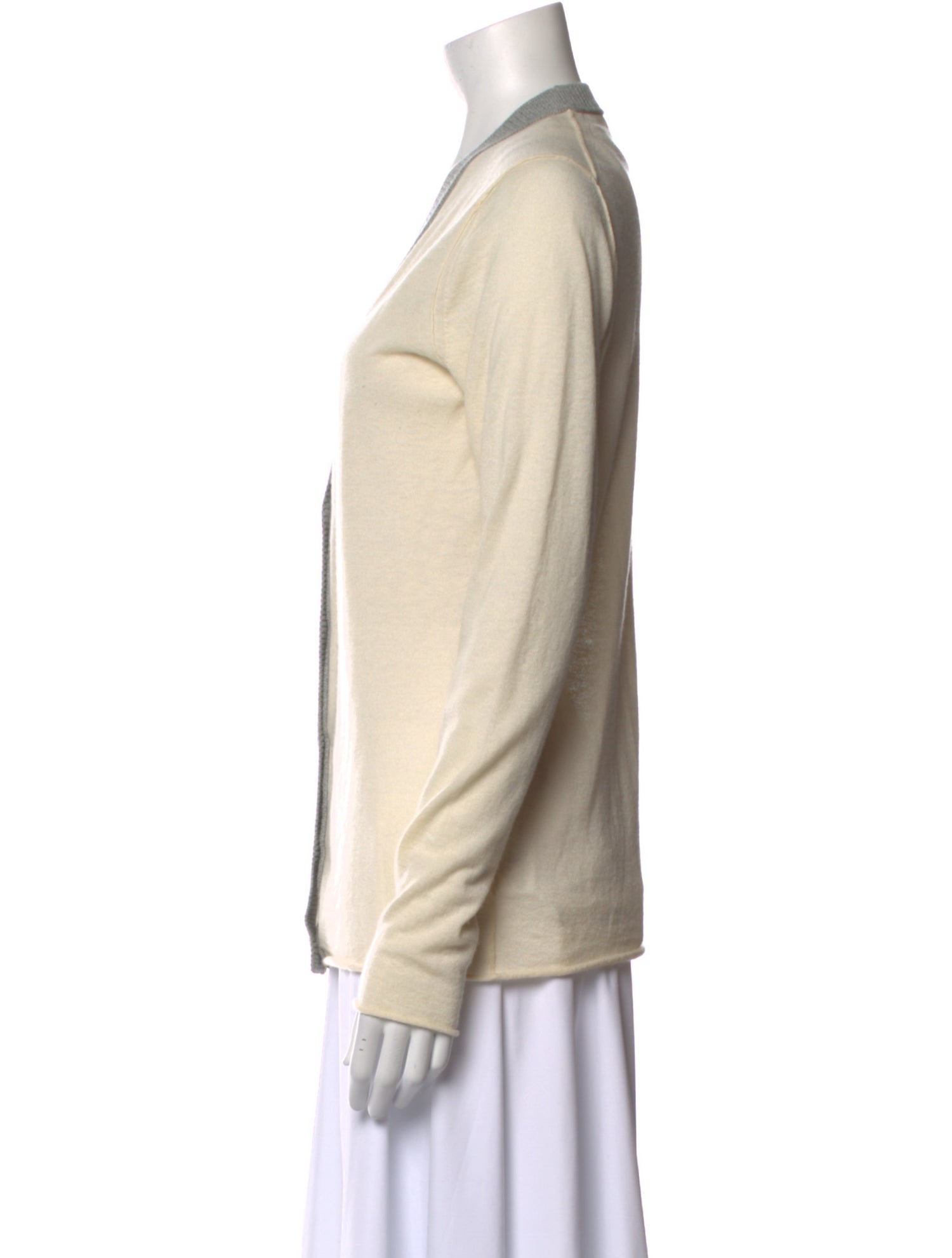 Tory Burch Cashmere Colorblock Pattern Sweater