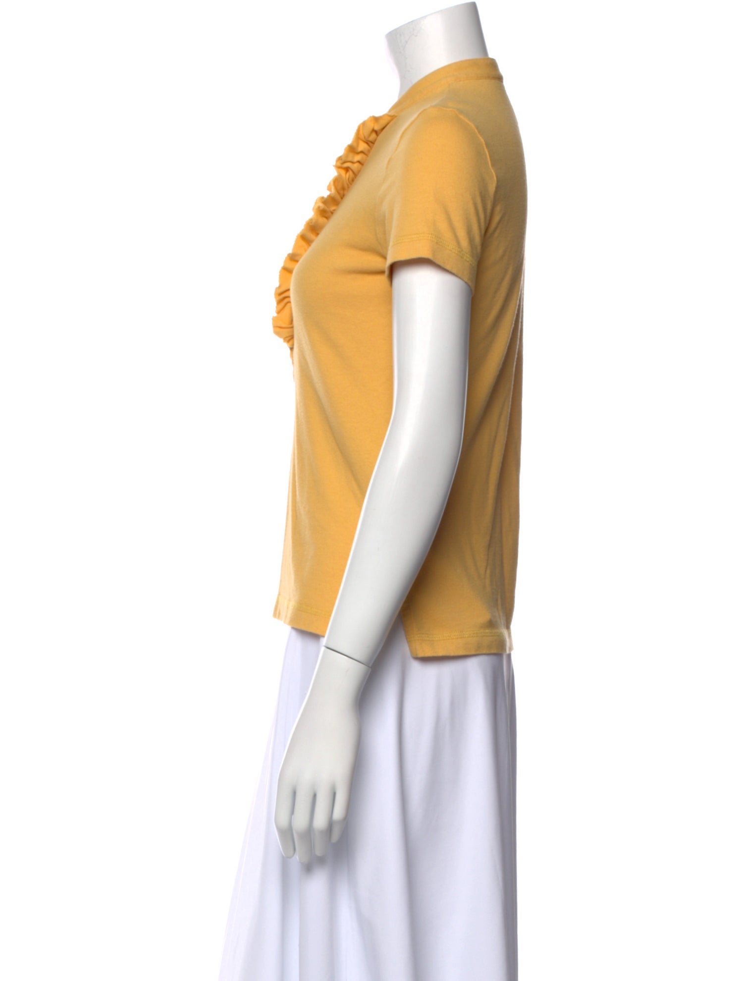 Tory Burch Mock Neck Short Sleeve Polo