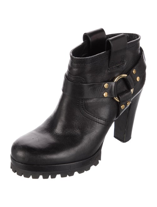 Tory Burch Leather Moto Boots