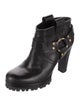 Tory Burch Leather Moto Boots