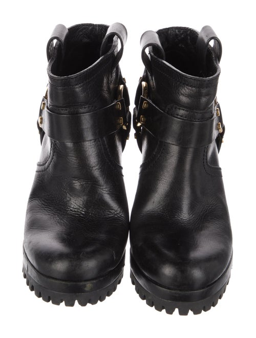 Tory Burch Leather Moto Boots