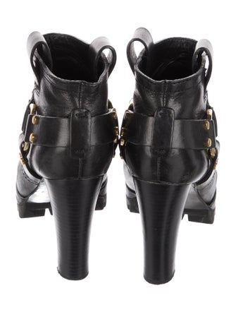 Tory Burch Leather Moto Boots
