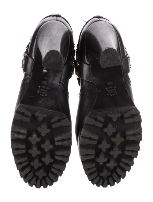 Tory Burch Leather Moto Boots