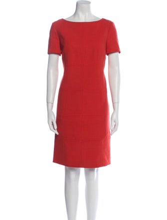 Tory Burch Bateau Neckline Knee-Length Dress