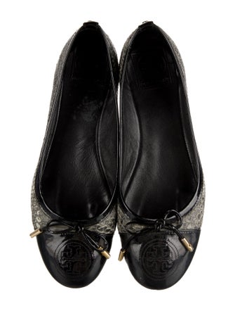 Tory Burch Snakeskin Animal Print Ballet Flats