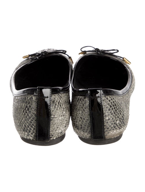 Tory Burch Snakeskin Animal Print Ballet Flats