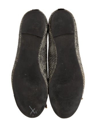 Tory Burch Snakeskin Animal Print Ballet Flats