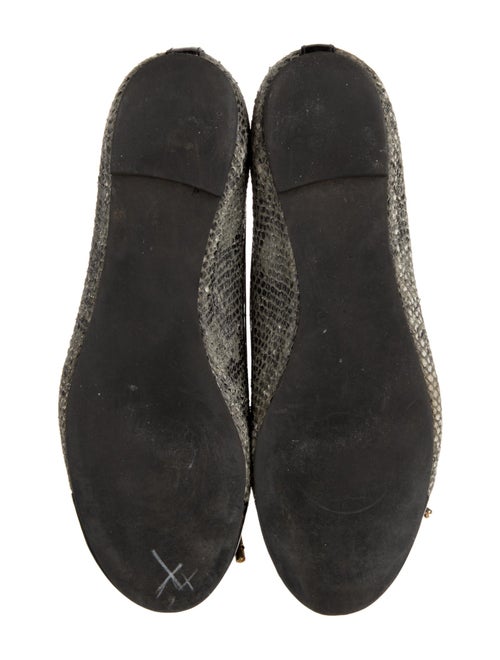 Tory Burch Snakeskin Animal Print Ballet Flats