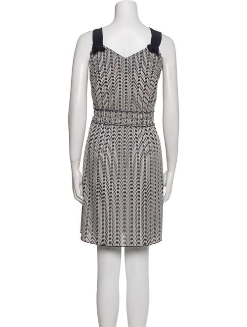 Tory Burch Houndstooth Print Midi Length Dress