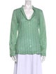 Tory Burch Cowl Neck Long Sleeve Blouse