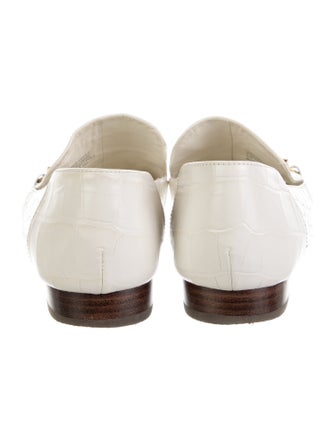 Tory Burch Leather Animal Print Loafers