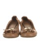 Tory Burch Leather Bow Accents Ballet Flats