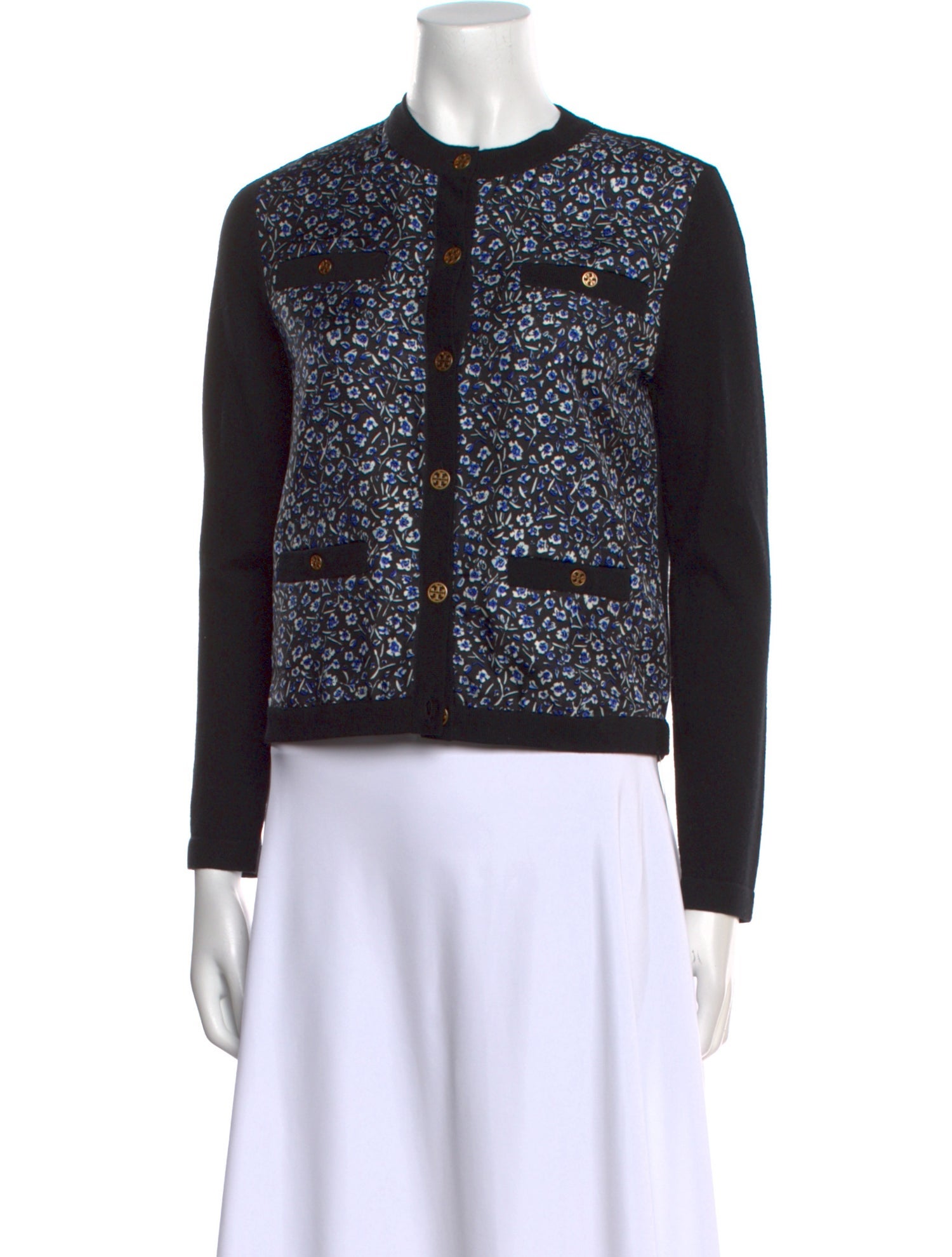 Tory Burch Merino Wool Lace Pattern Top