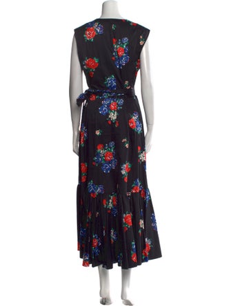 Tory Burch Floral Print Long Dress