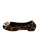 Tory Burch Ponyhair Animal Print Ballet Flats