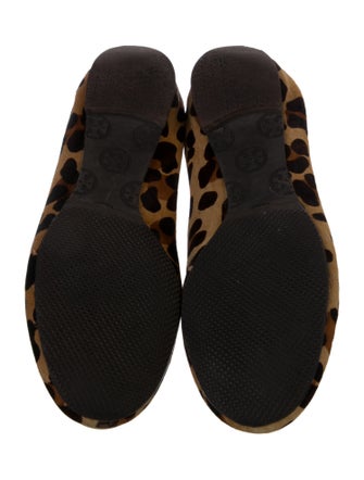 Tory Burch Ponyhair Animal Print Ballet Flats
