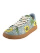 Tory Burch Leather Floral Print Sneakers