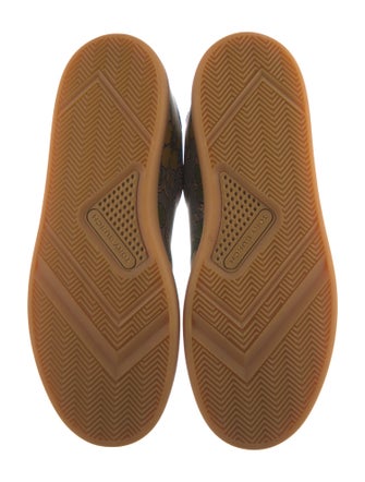 Tory Burch Leather Floral Print Sneakers