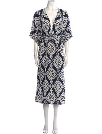Tory Burch Printed Midi Length Dress